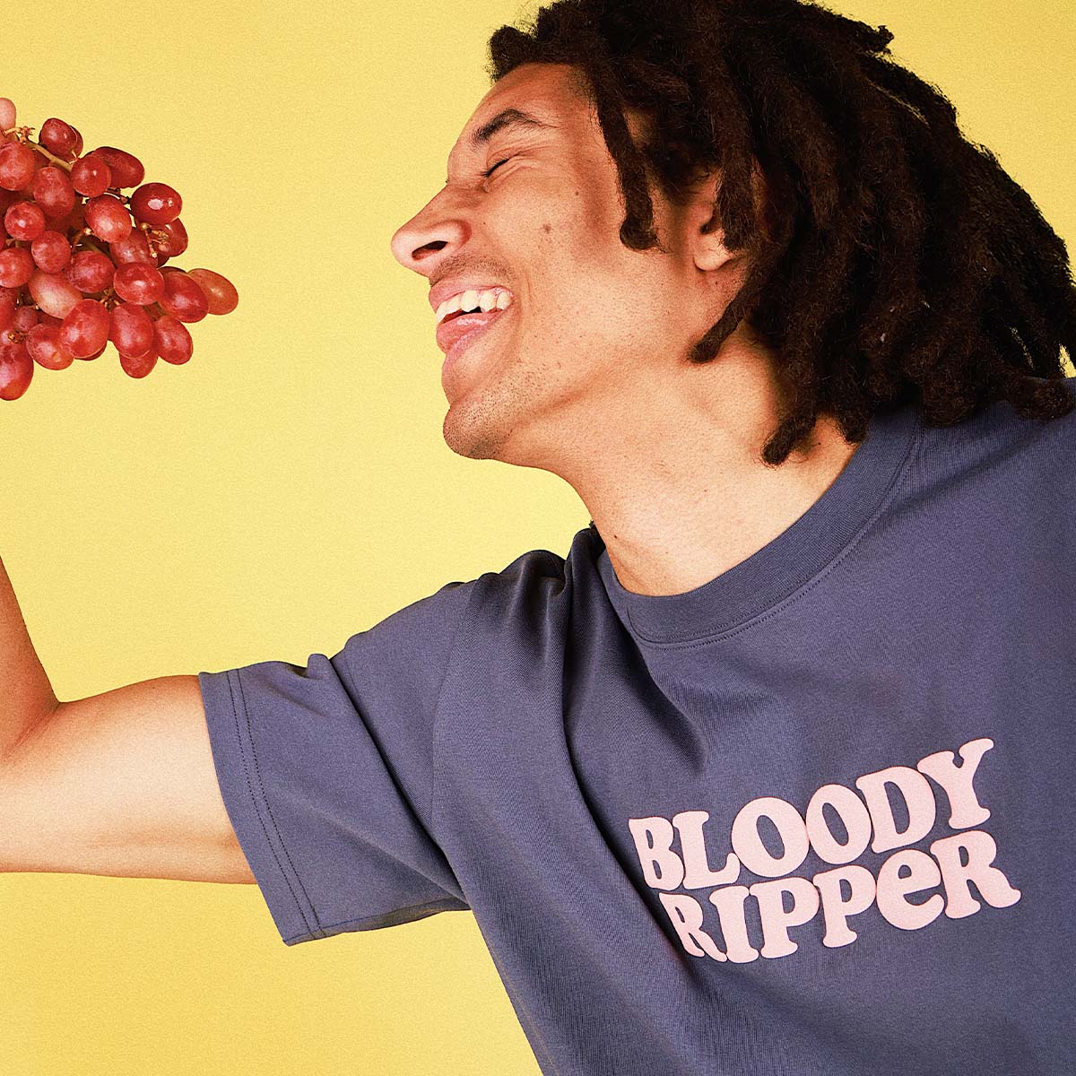 Bloody Ripper Slang Tee In Navy