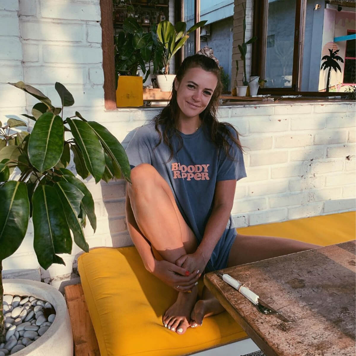 Bloody Ripper Slang Tee In Navy