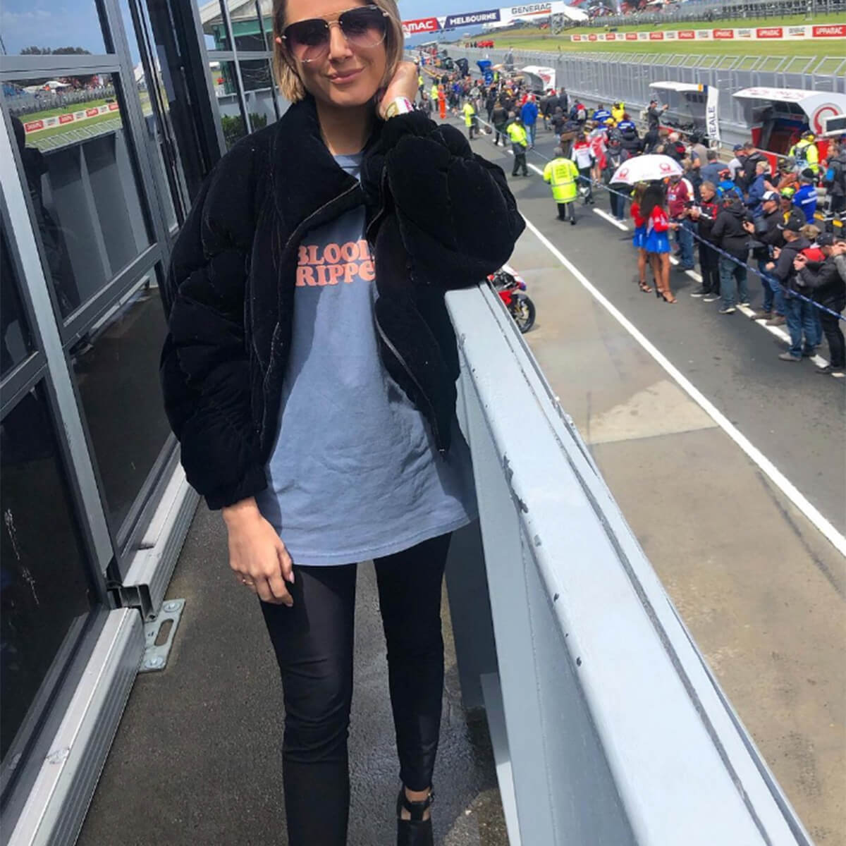 Bloody Ripper Slang Tee In Navy