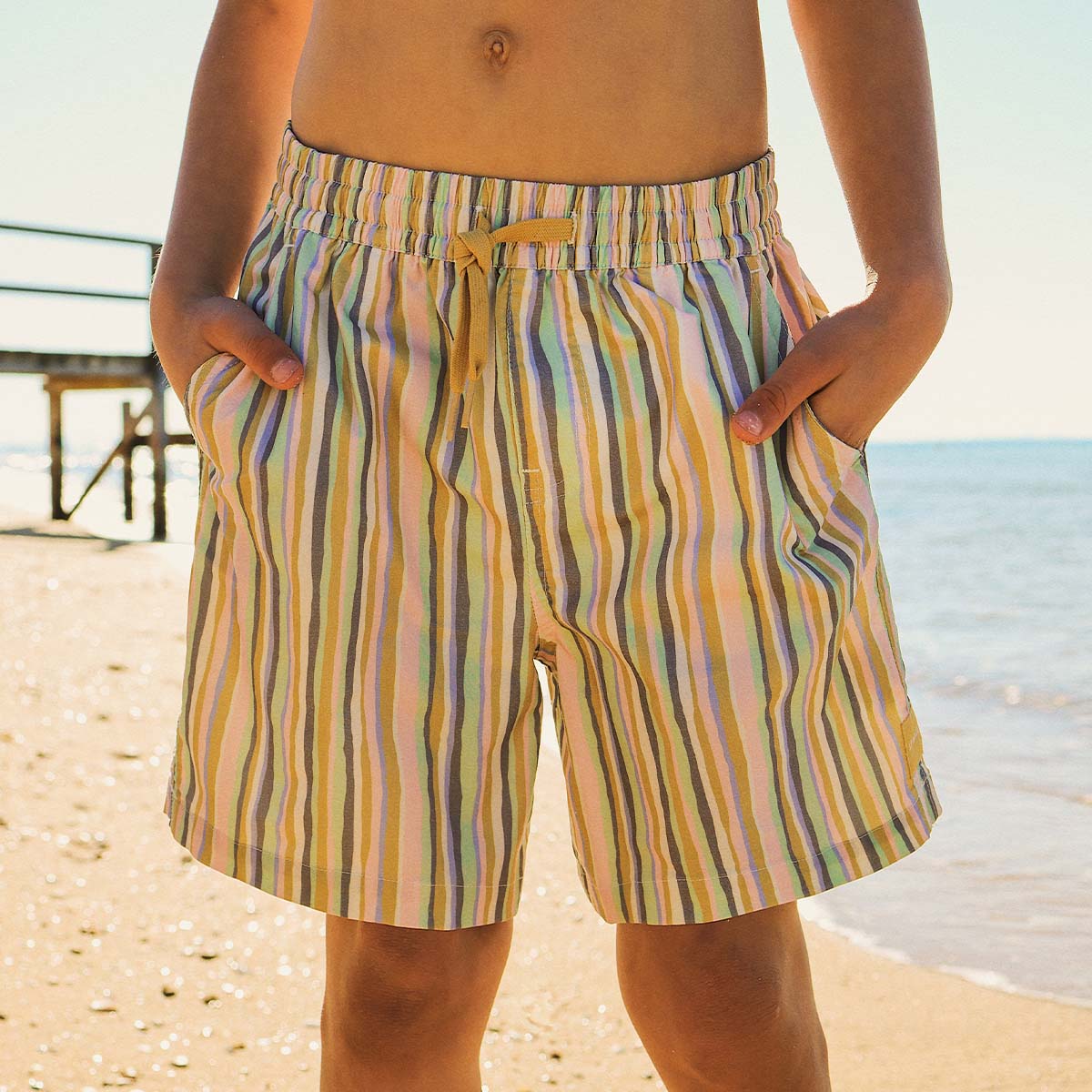 Clinkers Boys Everyday Shorts in Multi Stripe