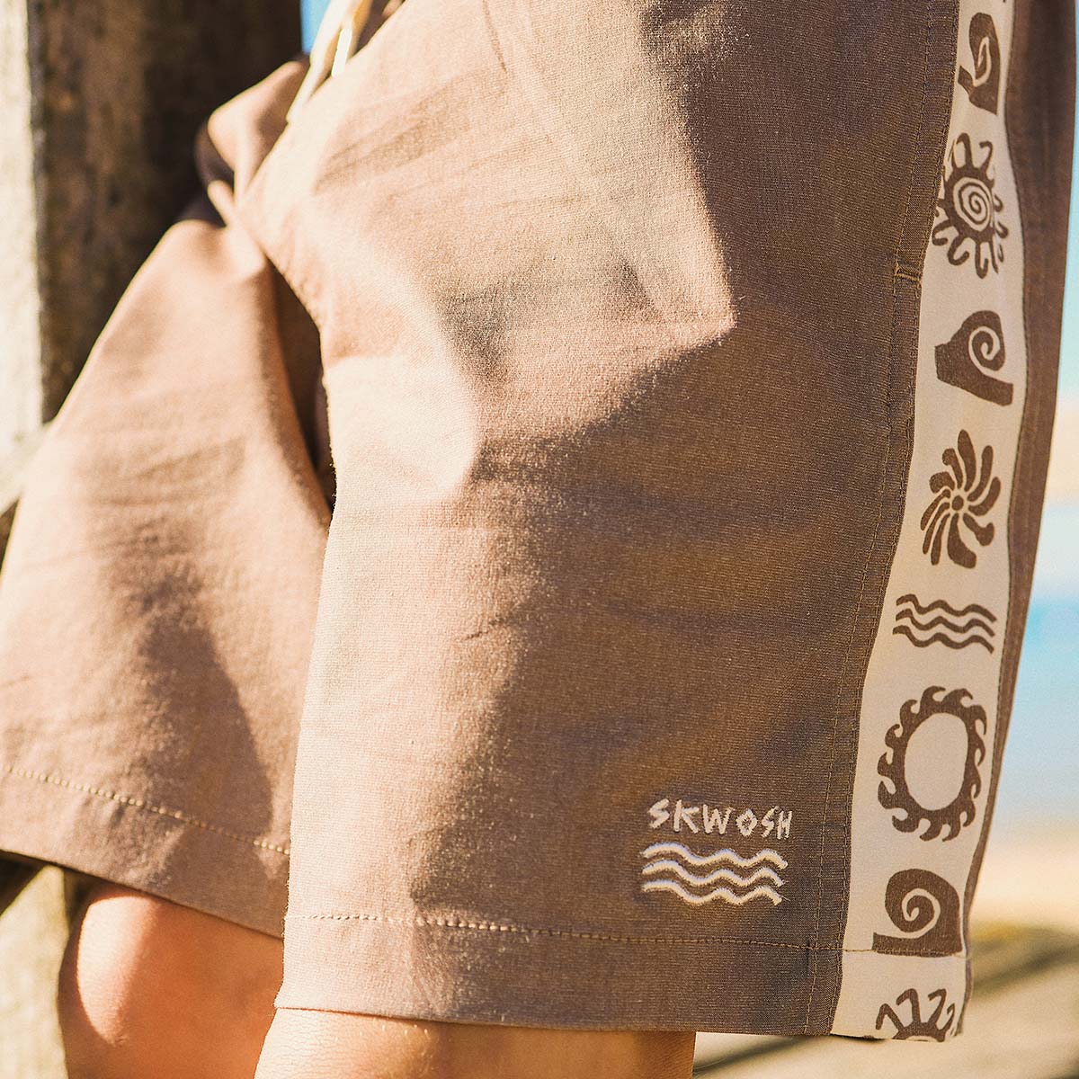 Spiced Mocha Boys Everyday Shorts in Brown