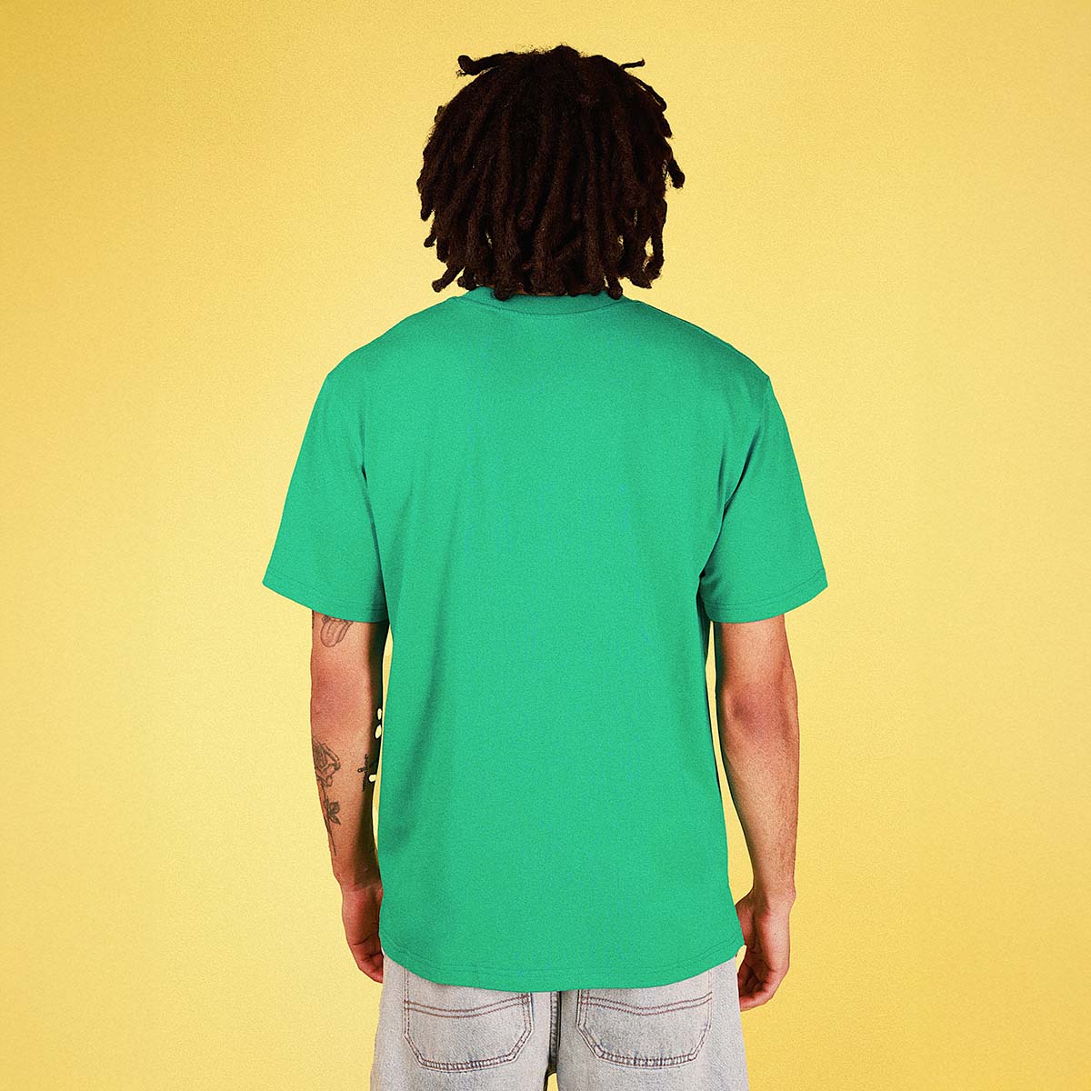 Happy As Larry Slang Tee in Green