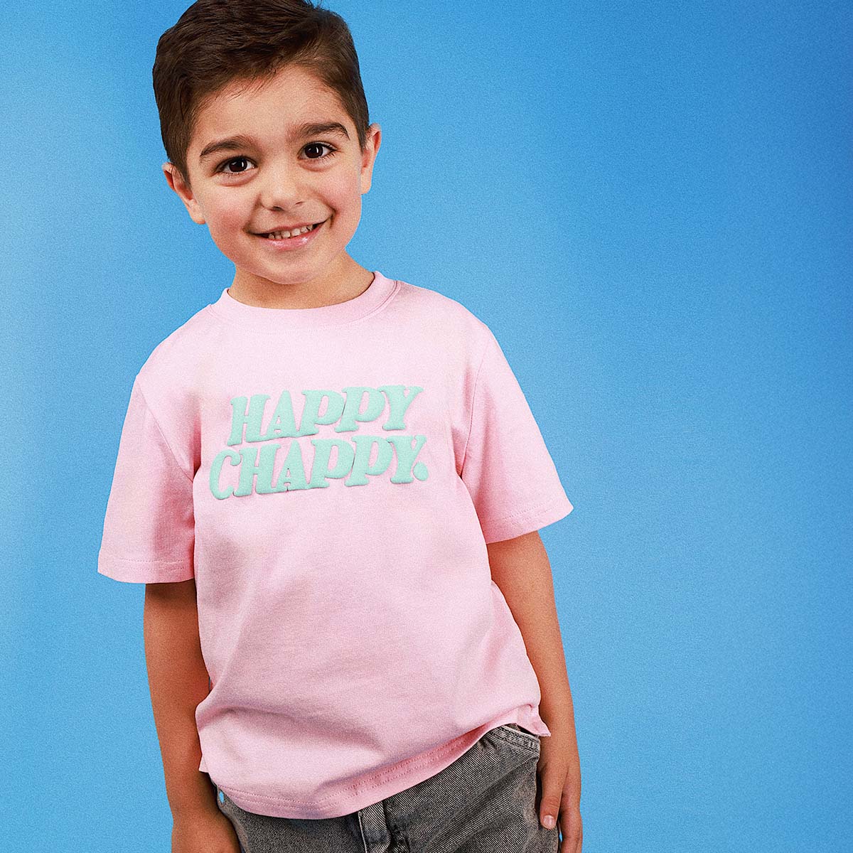Happy Chappy Kids Slang Tee in Musk