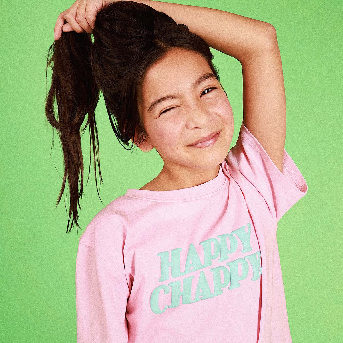 Happy Chappy Kids Slang Tee in Musk
