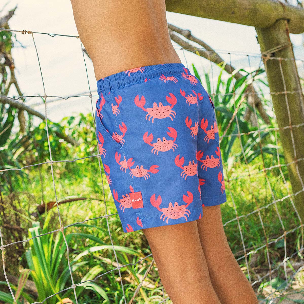 Mr. Pinchy Boys Swim Shorts in Royal Blue