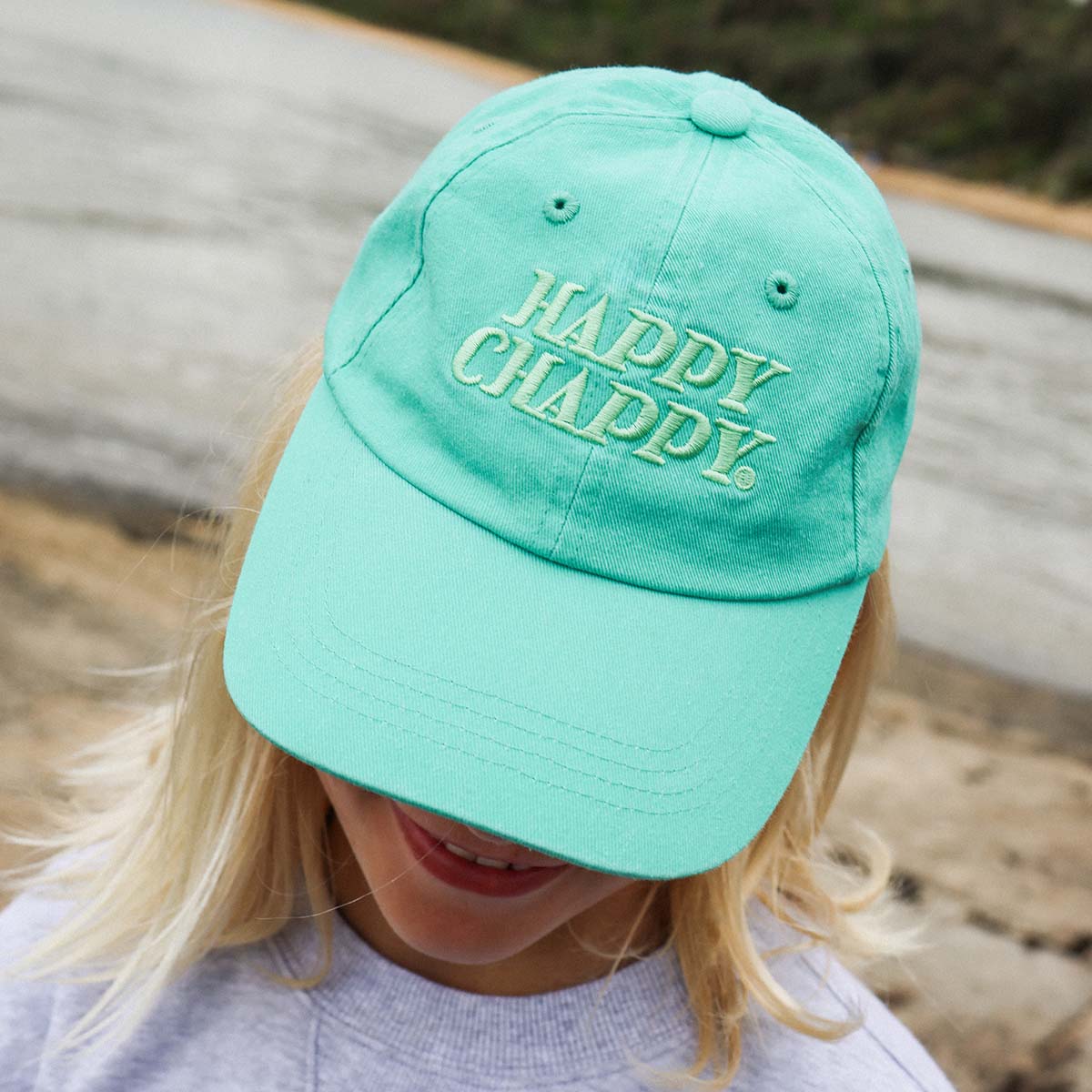 Happy Chappy Kids Cotton Cap in Green