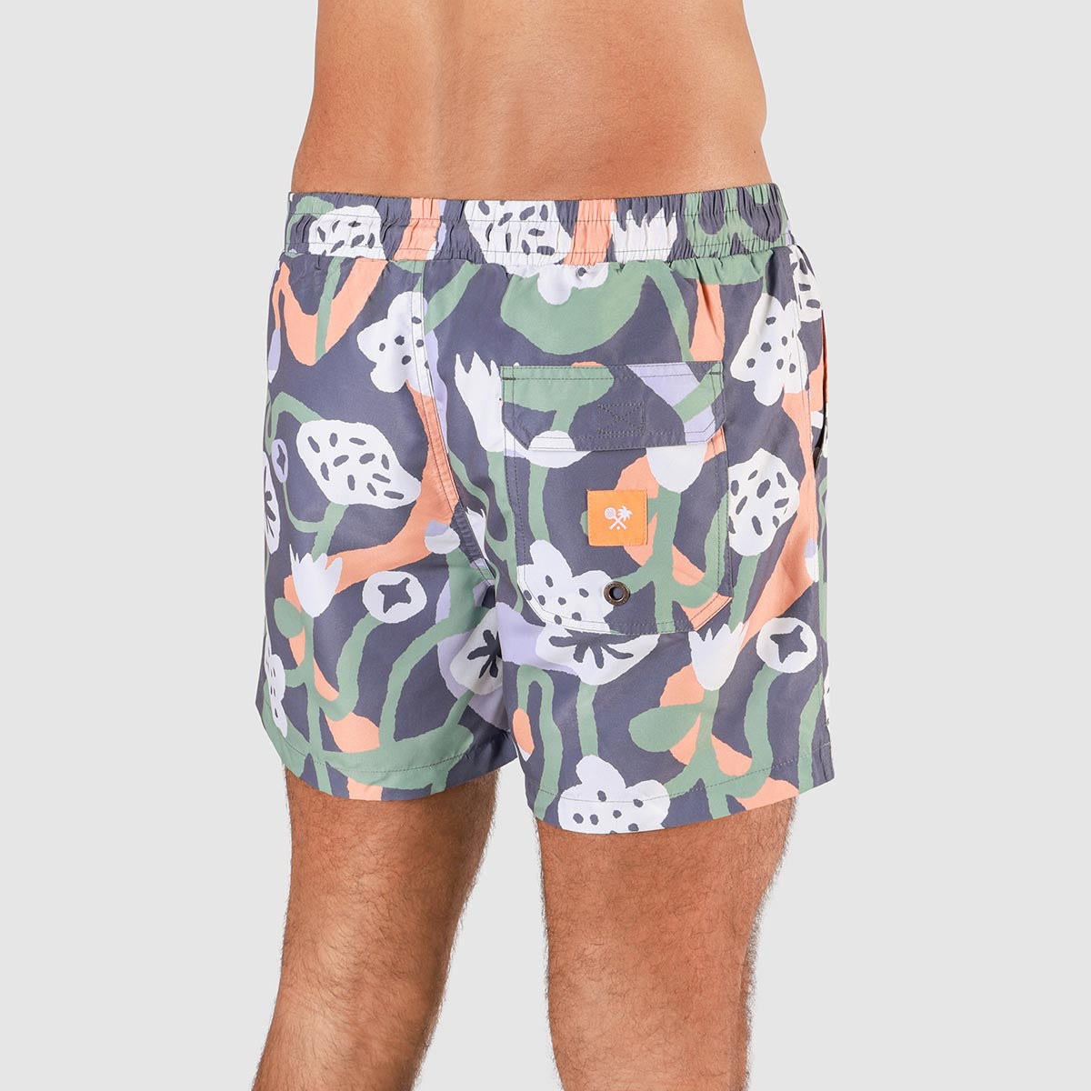 Nan's Backyard Mens Swim Shorts in Navy