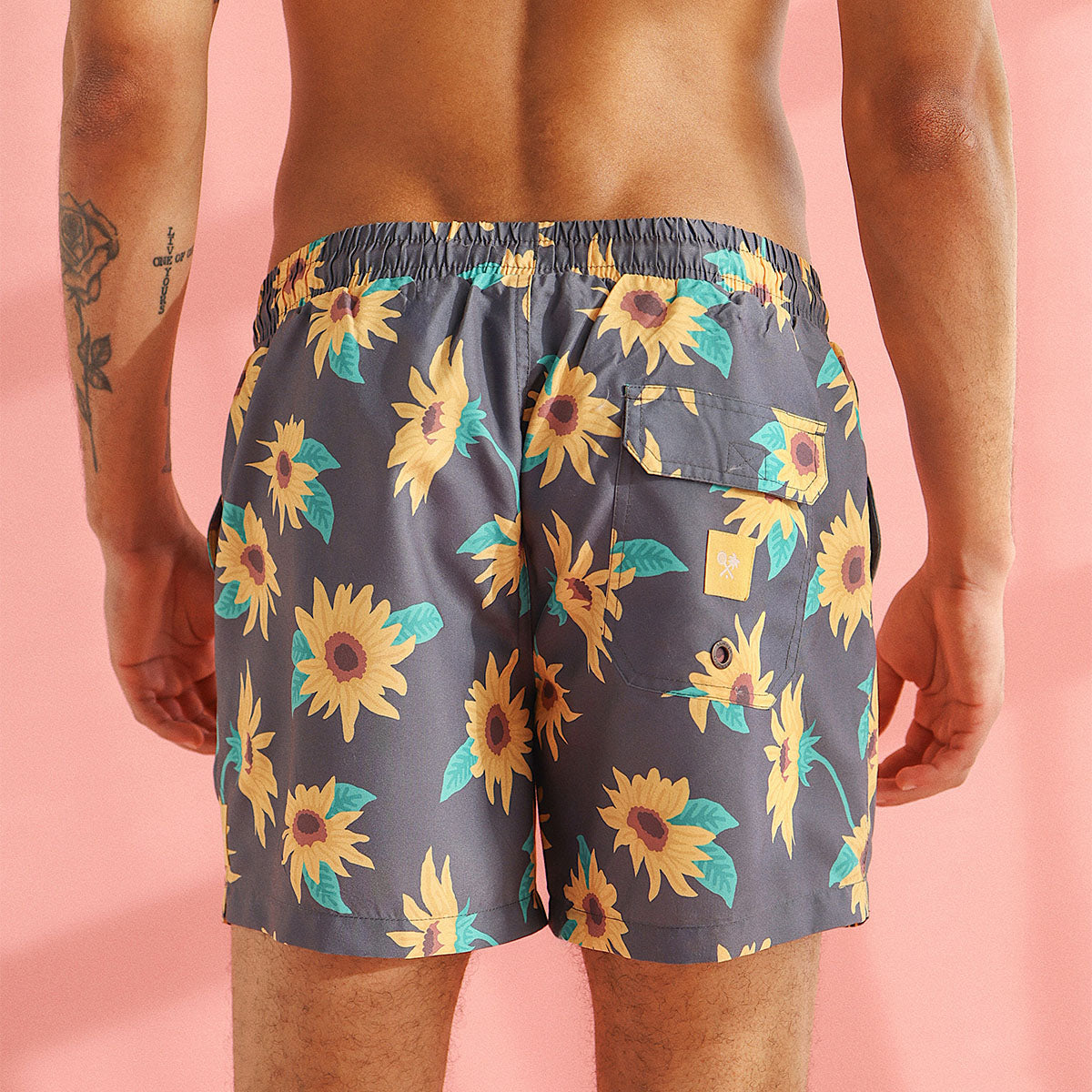 Sunny Boy Mens Swim Shorts in Charcoal