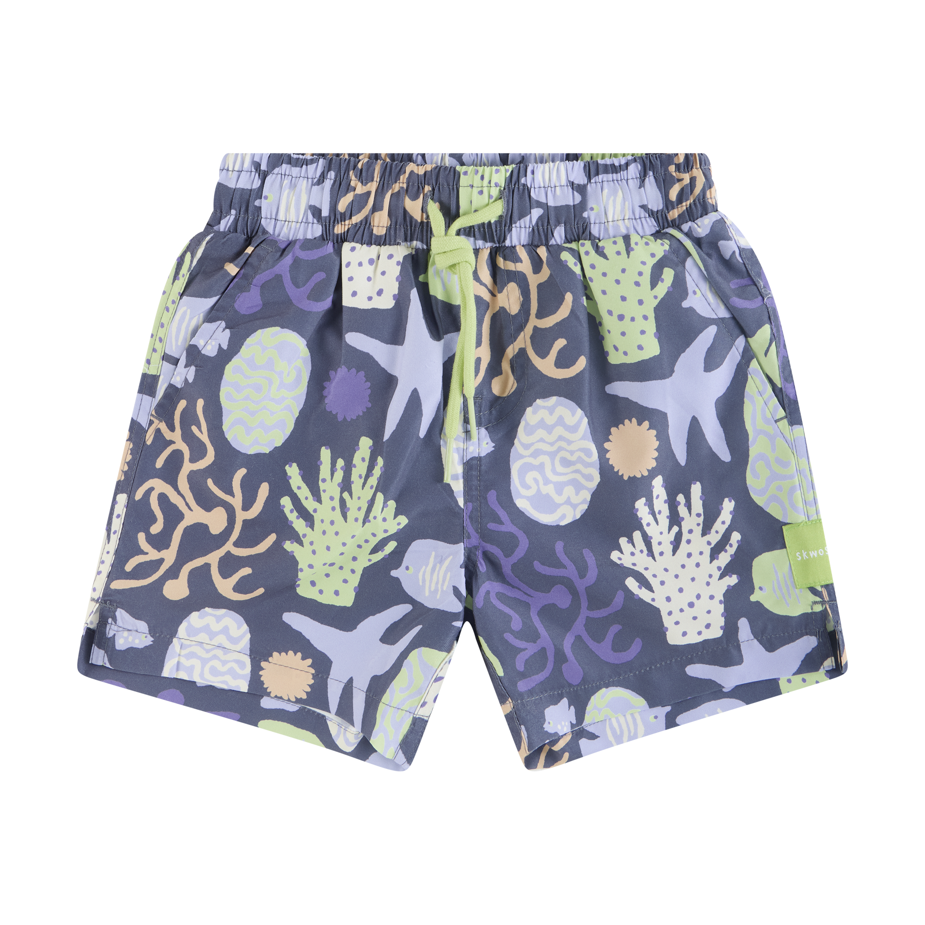 Coral Chaos Boys Swim Shorts in Charcoal