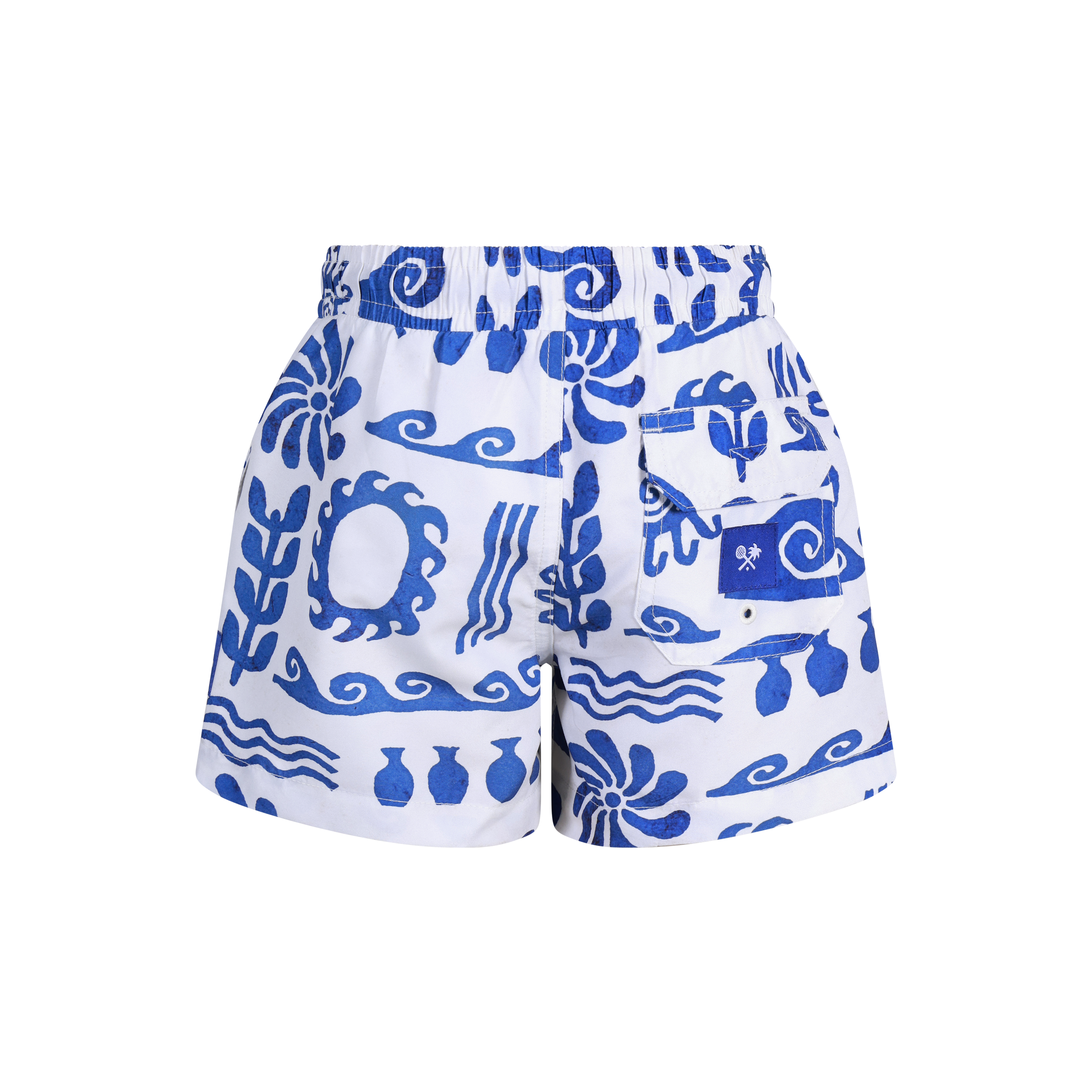 Greek Yoghurt Boys Swim Shorts in White