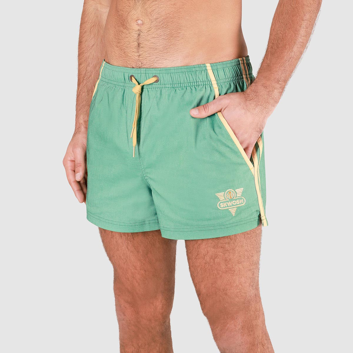 Skwosh Club Mens Shorties in Green