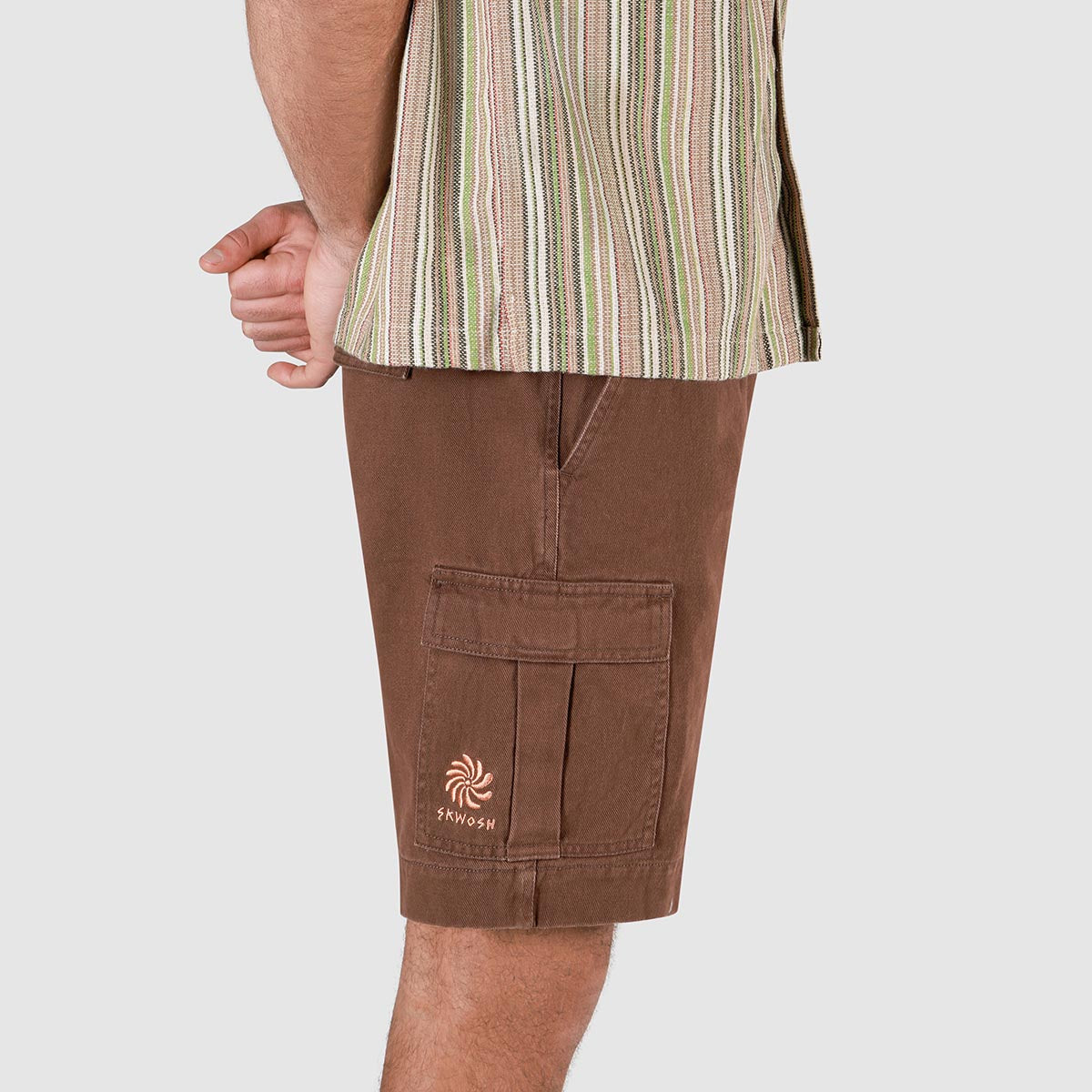 Utility Shorts in Brown