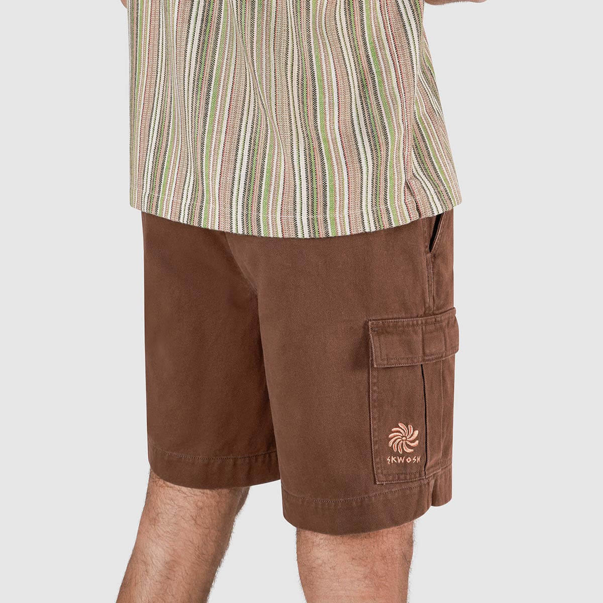 Utility Shorts in Brown