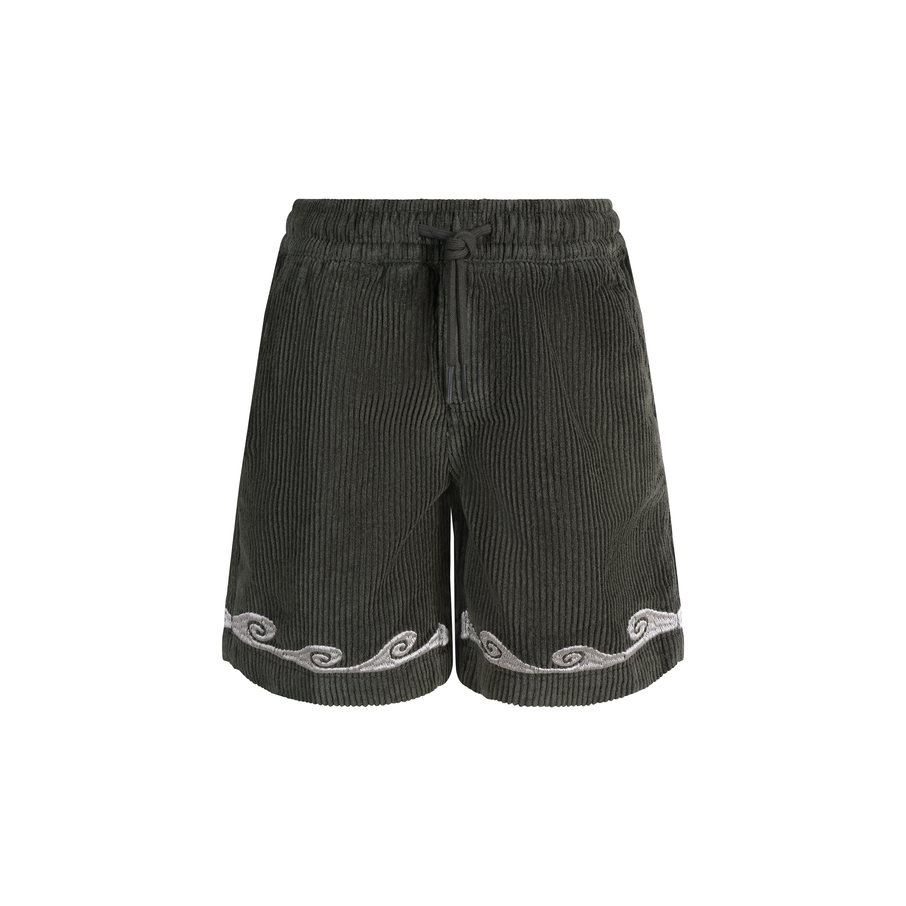 Boys Cord Shorts in Olive
