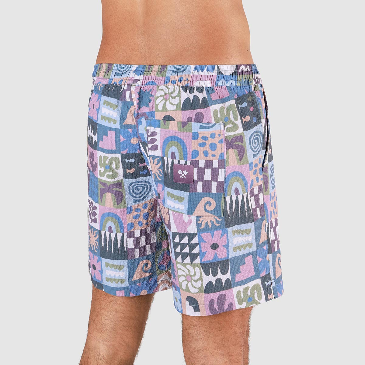 Island Oracle Seersucker Everyday Shorts in Multi