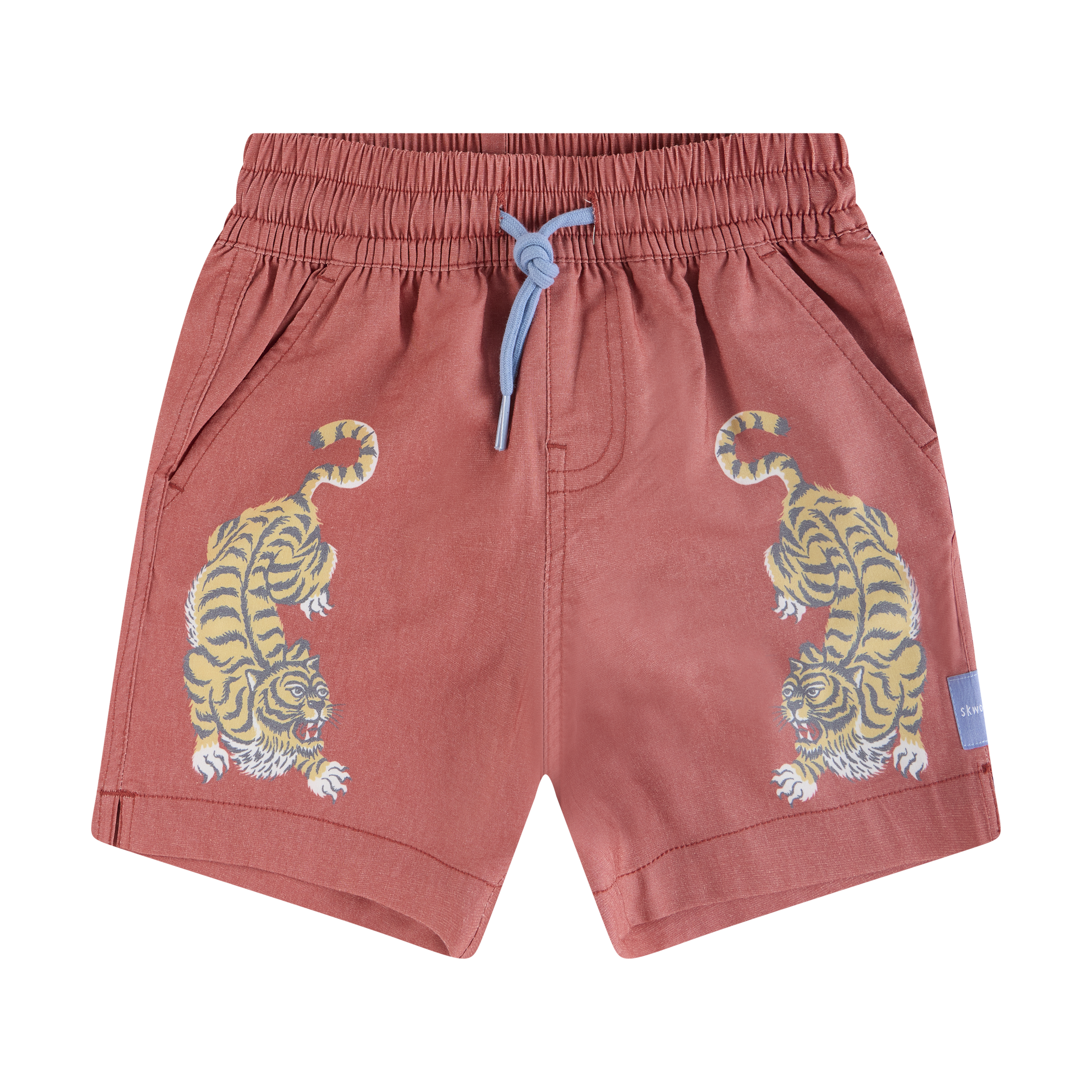 Easy Tiger Boys Everyday Shorts in Burgundy