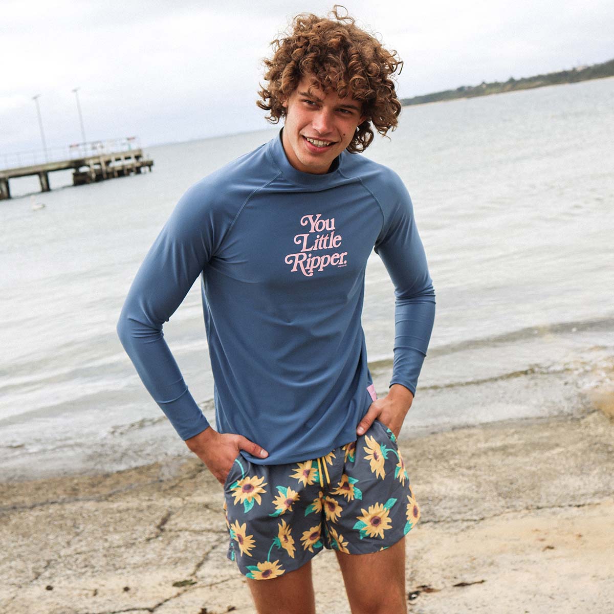 You Little Ripper Rashie in Navy