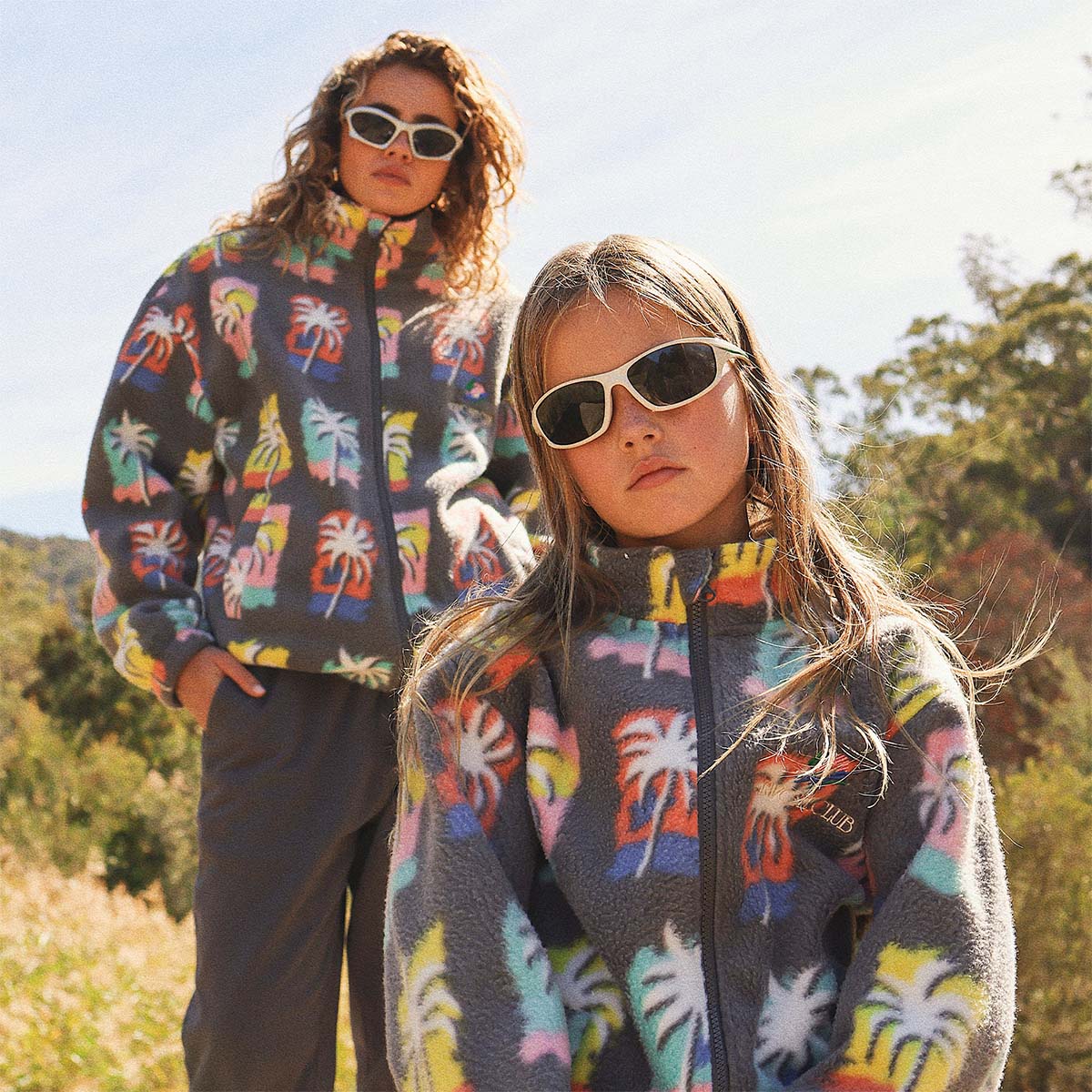 Kids Endless Summer Fleece Jacket – Cosy Colourful Skwosh