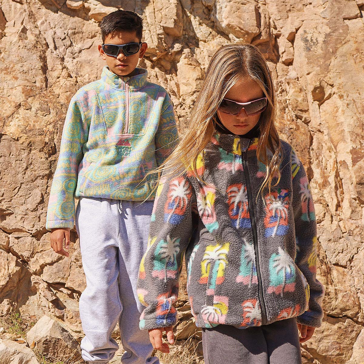 Kids Track Pant in Snow Marle