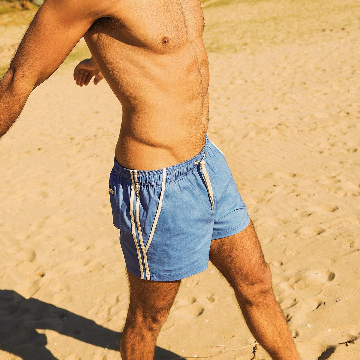Skwosh Club Mens Shorties in Blue