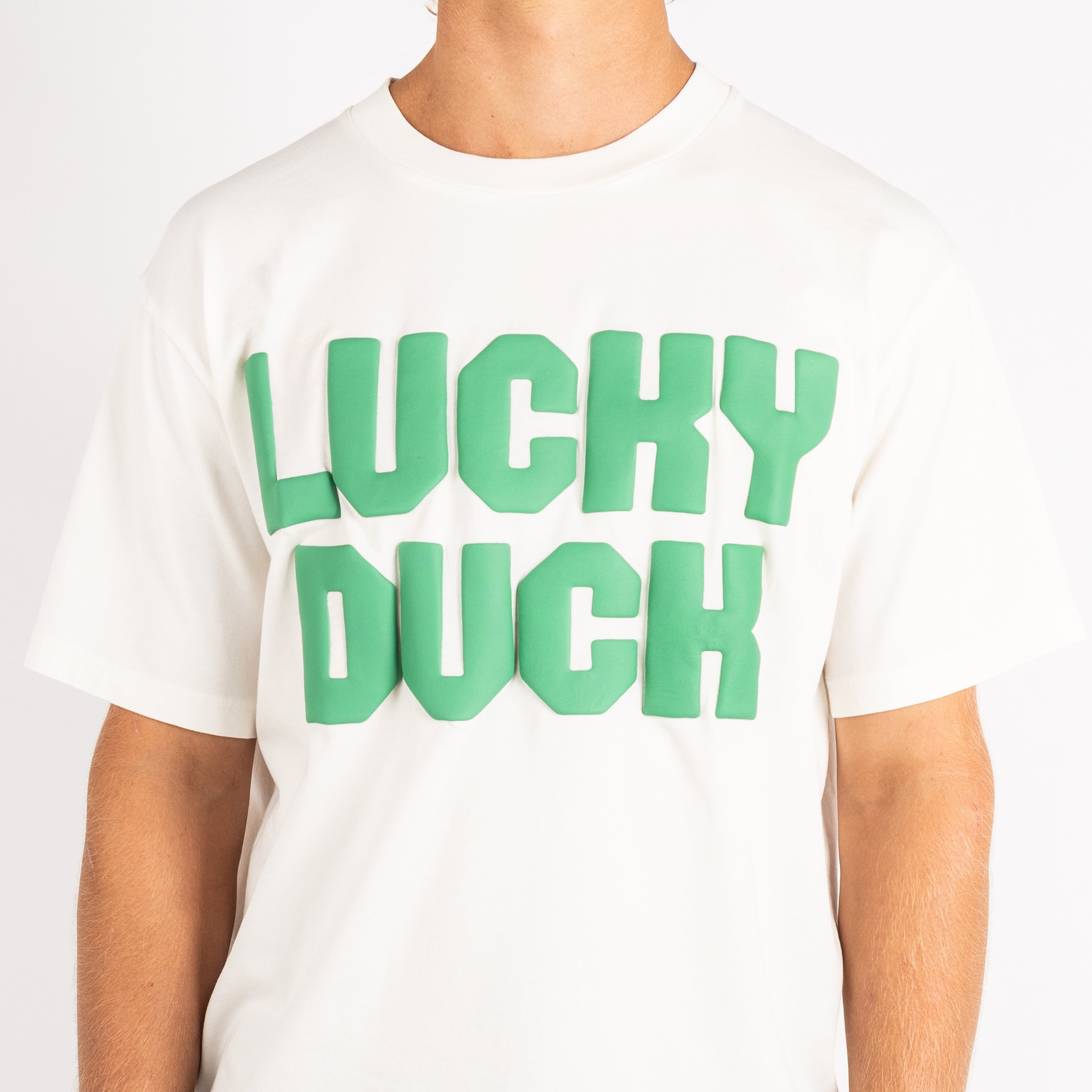 Lucky Duck Slang Tee in White