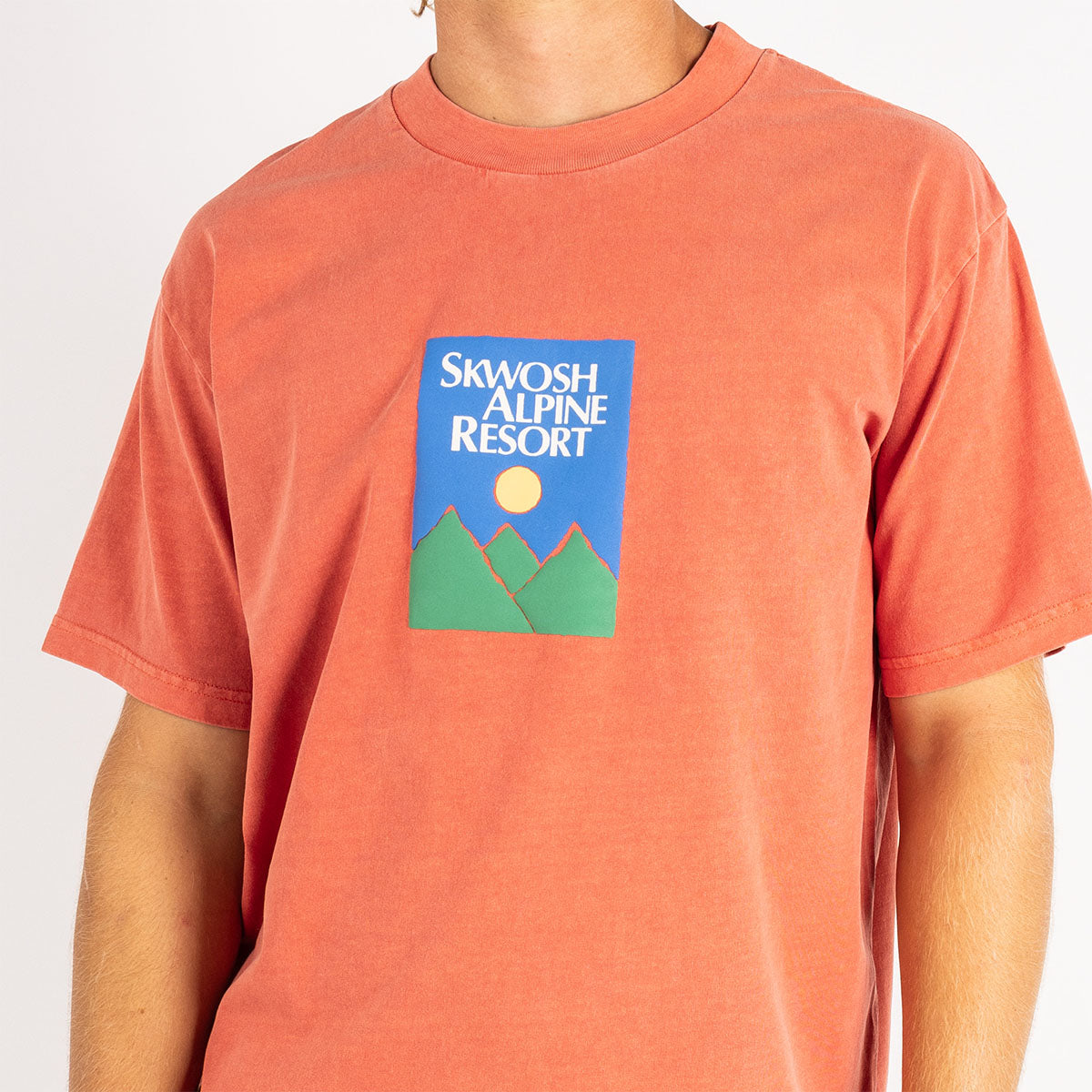 Alpine Time Regular Tee In Red
