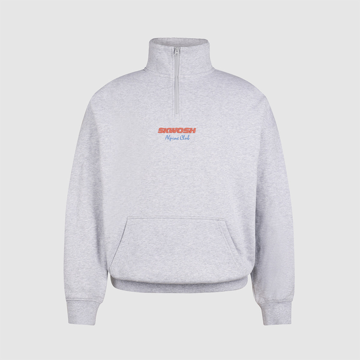 Alpine Club Half Zip Sweat in Grey