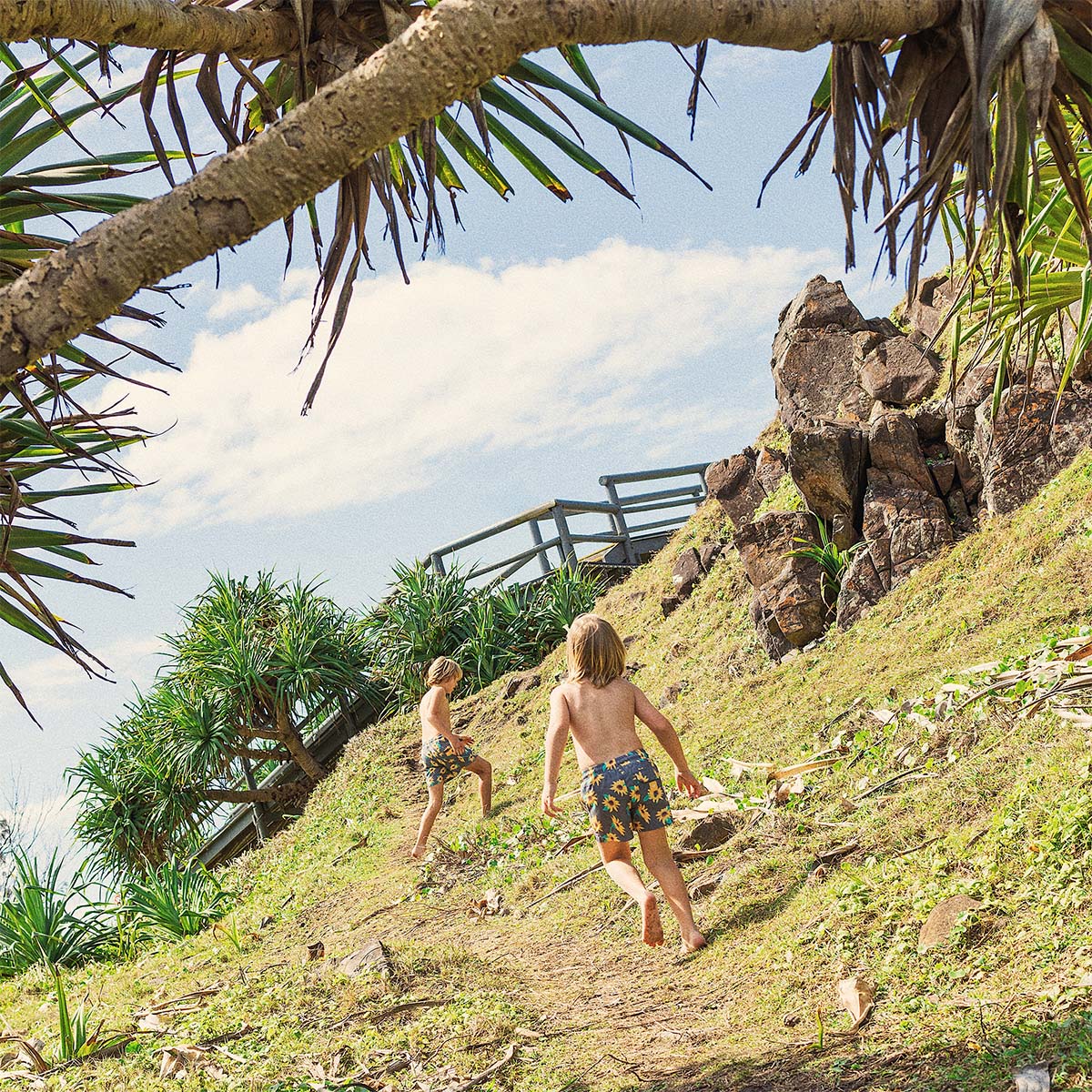 Sunny Boy Boys Swim Shorts in Charcoal
