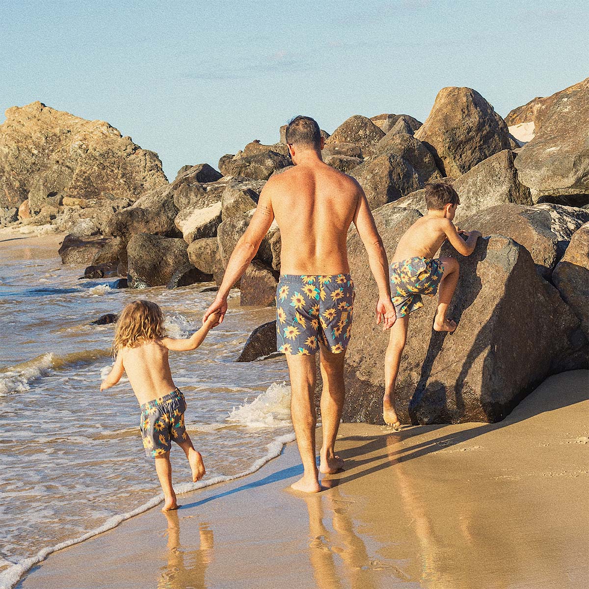 Sunny Boy Mens Swim Shorts in Charcoal