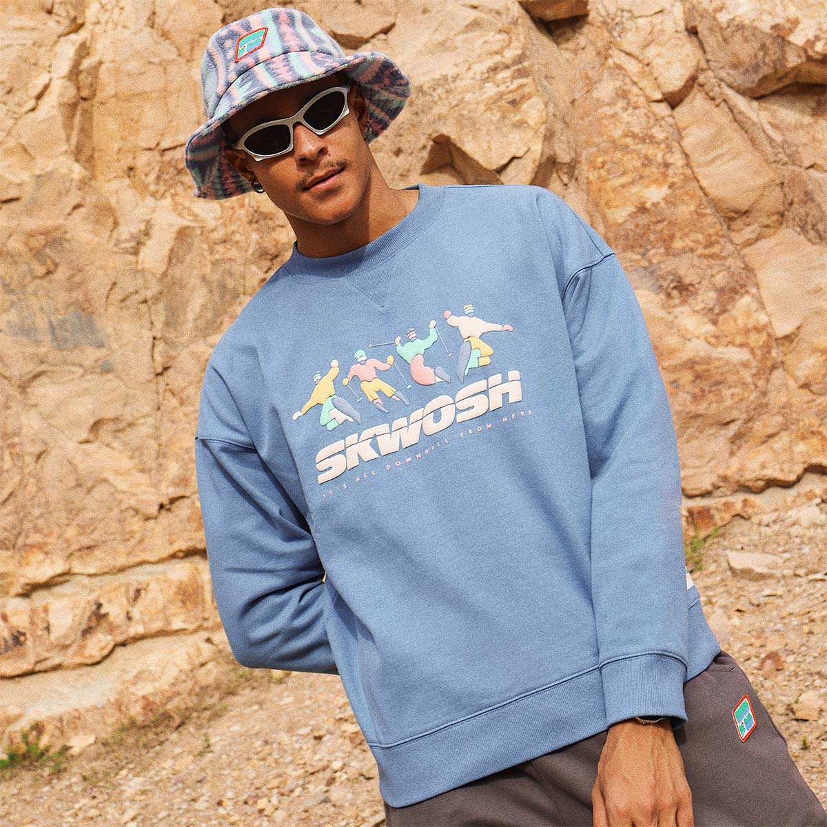 All Downhill Crew Neck Sweat