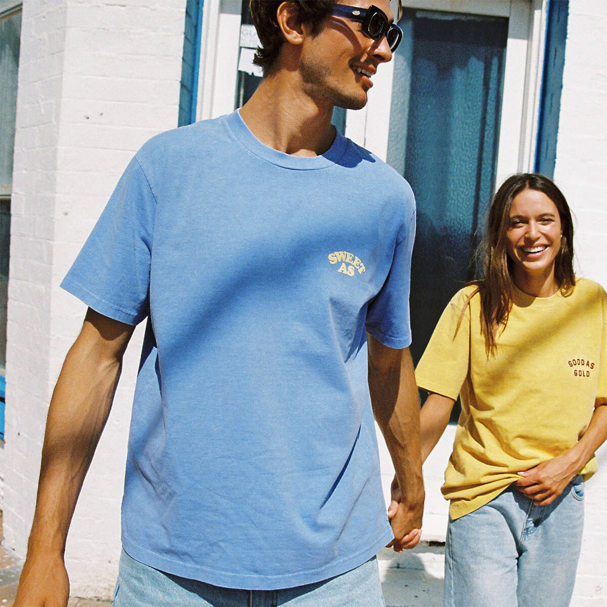 Sweet As Slang Tee in Blue