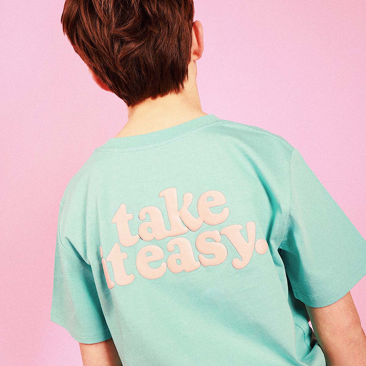 Take It Easy Kids Slang Tee in Moss
