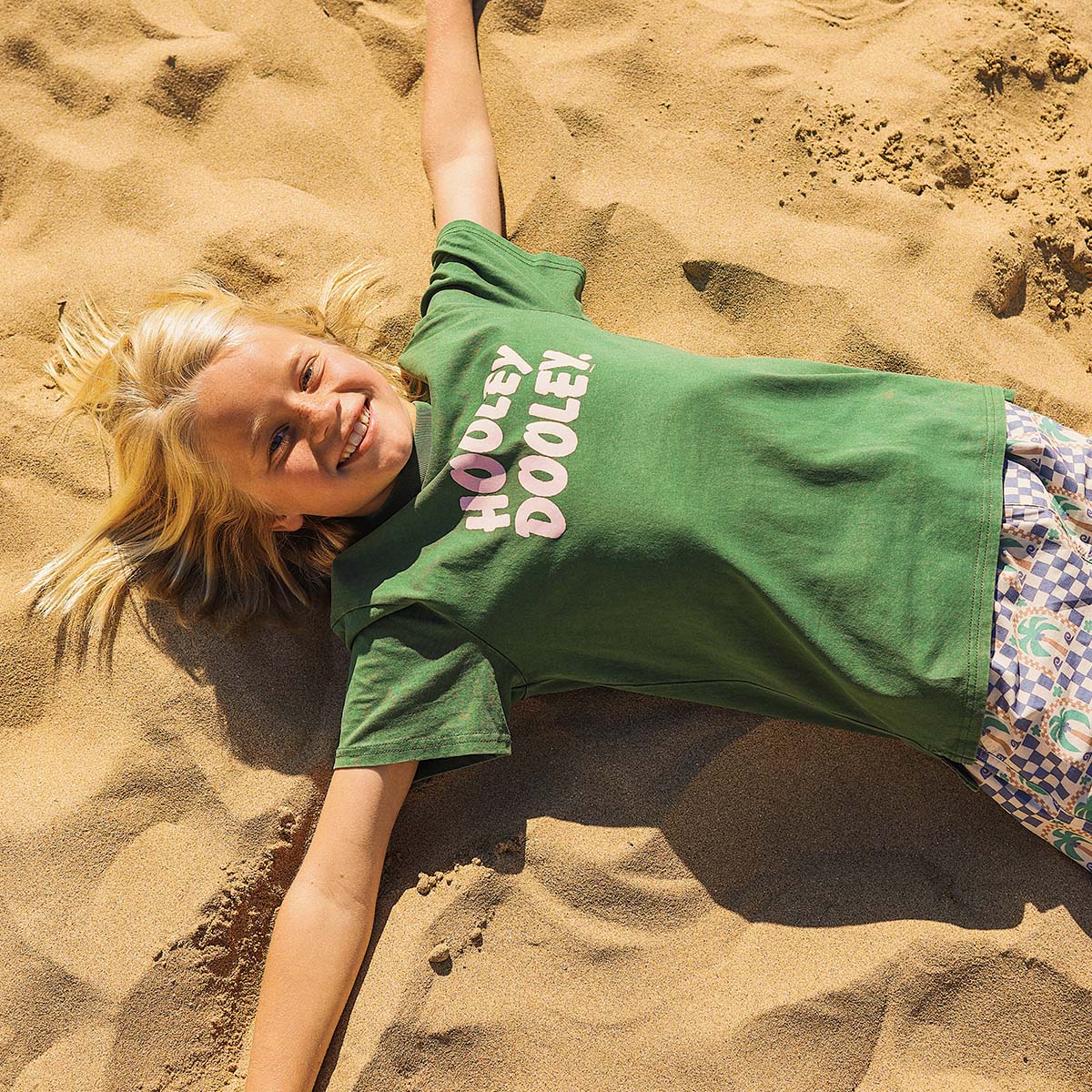 Hooley Dooley Kids Slang Tee in Green