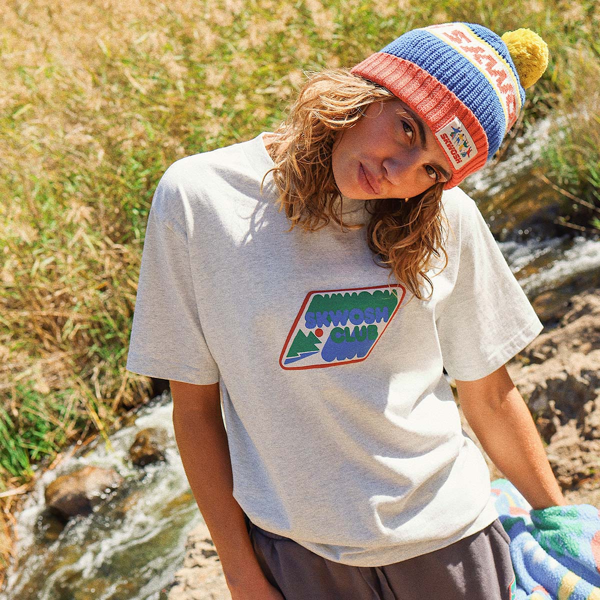 Rockies Regular Tee In Grey Marle