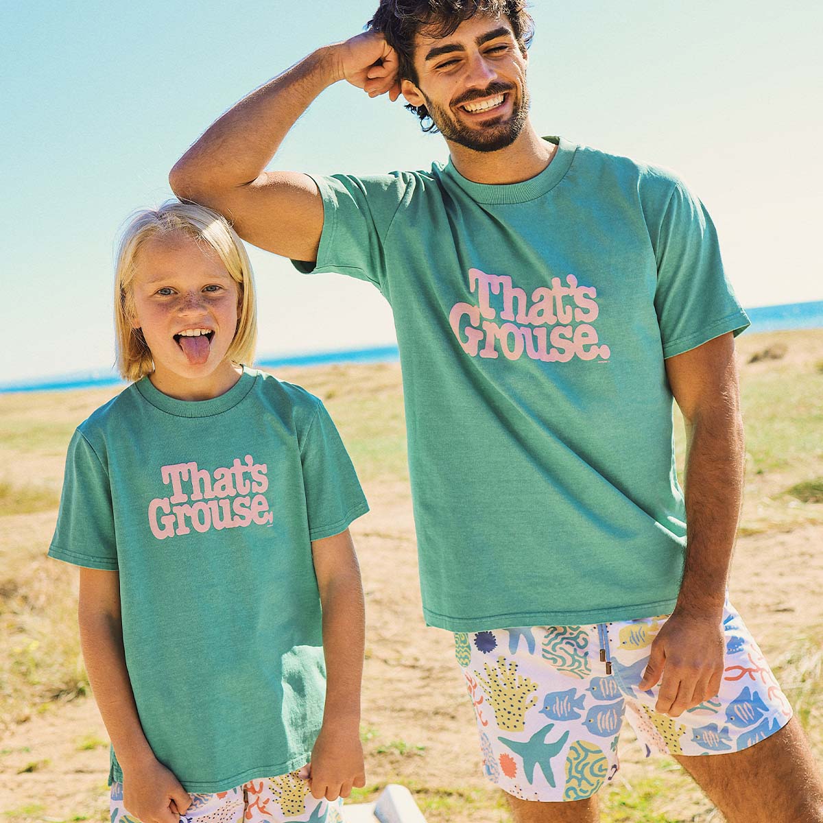 That's Grouse Kids Slang Tee in Green