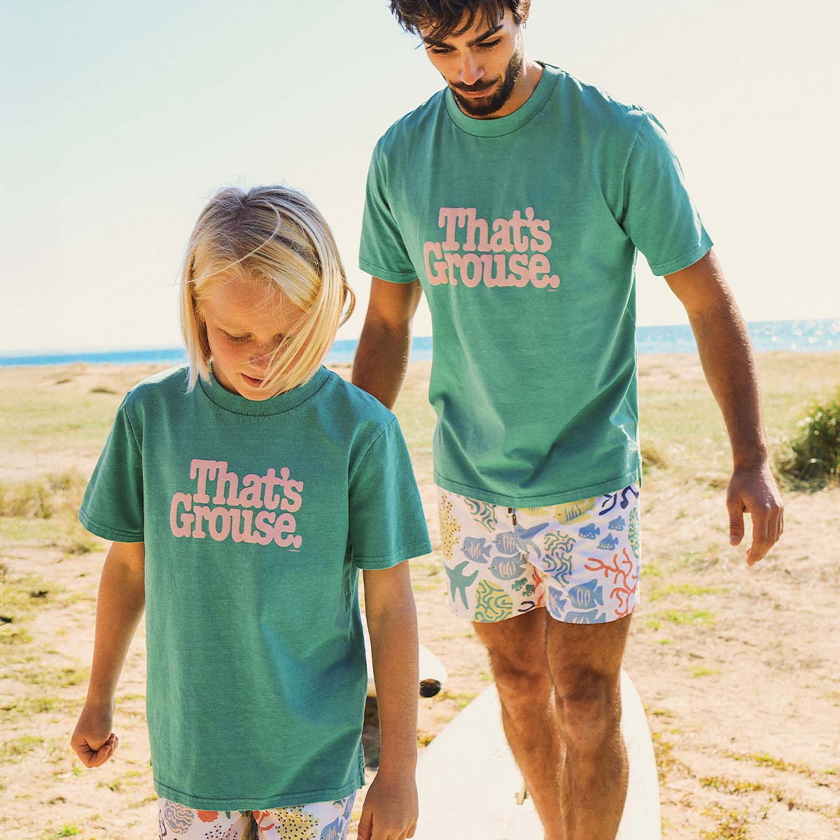 That's Grouse Kids Slang Tee in Green
