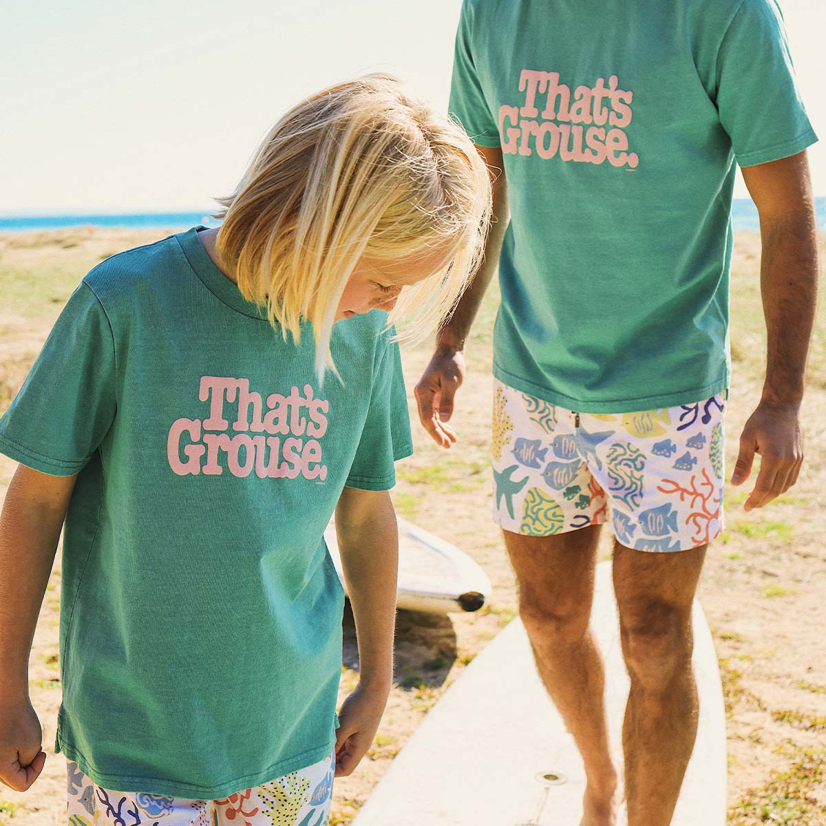 That's Grouse Kids Slang Tee in Green