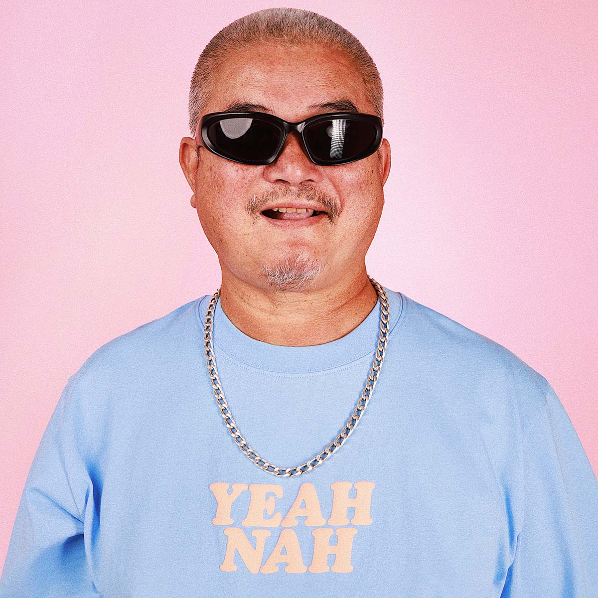 Yeah Nah Slang Tee in Blue