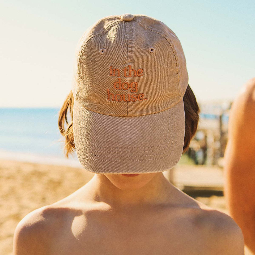 Dog House Kids Cotton Cap in Brown