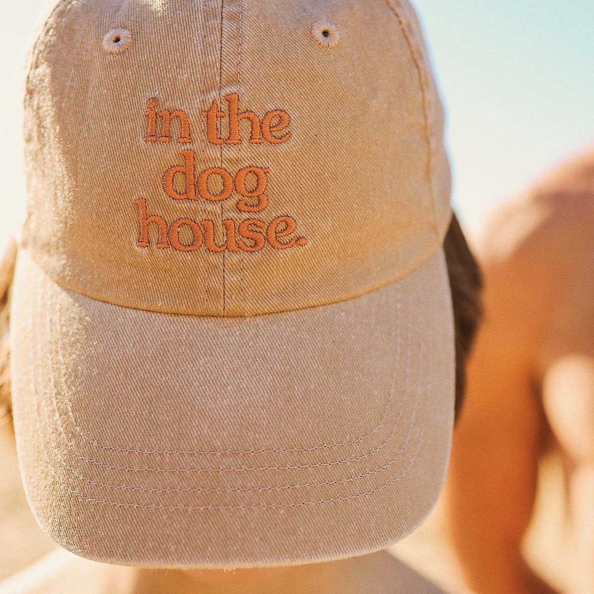 Dog House Kids Cotton Cap in Brown