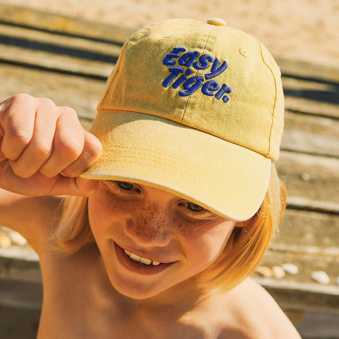 Easy Tiger Kids Cotton Cap in Mustard