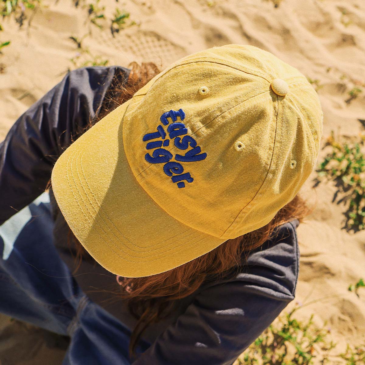 Easy Tiger Cotton Cap in Mustard