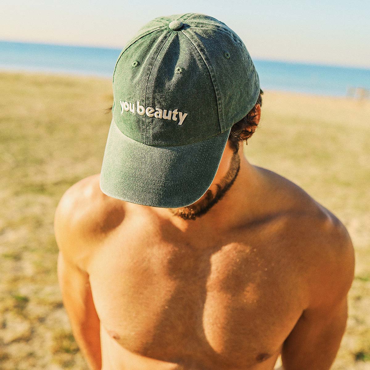 You Beauty Cotton Cap in Green