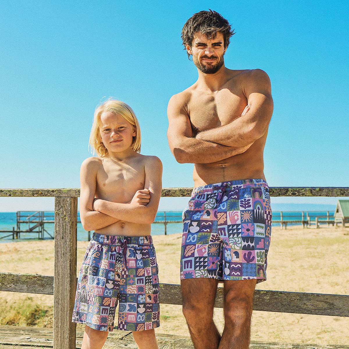 Island Oracle Seersucker Everyday Shorts in Multi