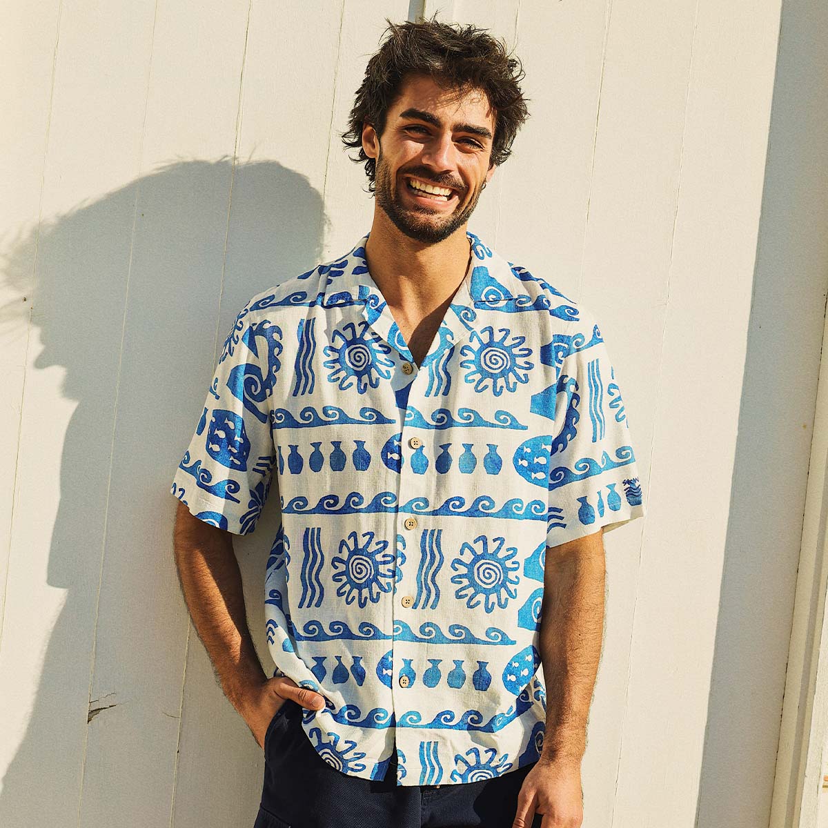 Greek Yoghurt Holiday Shirt in White