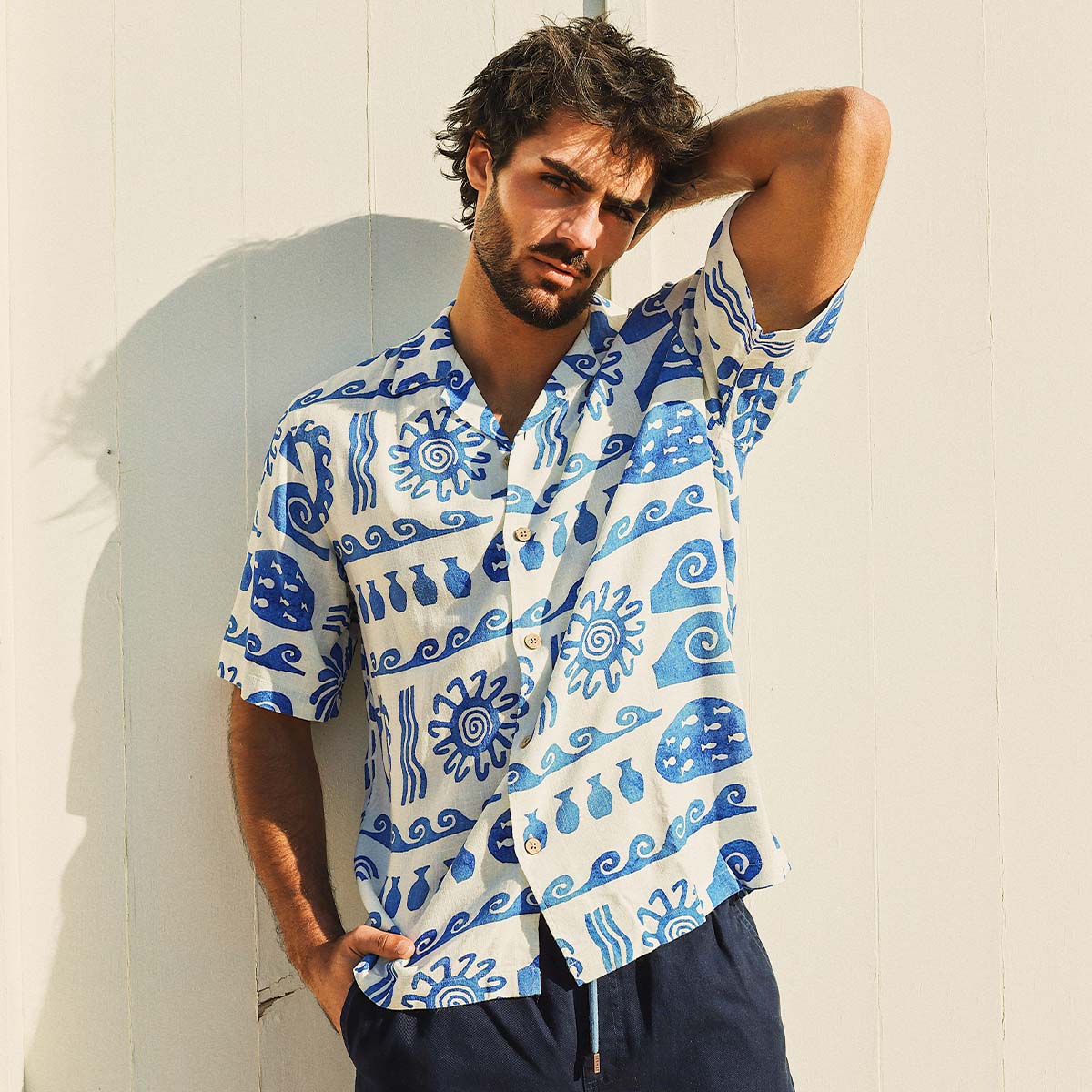 Greek Yoghurt Holiday Shirt in White