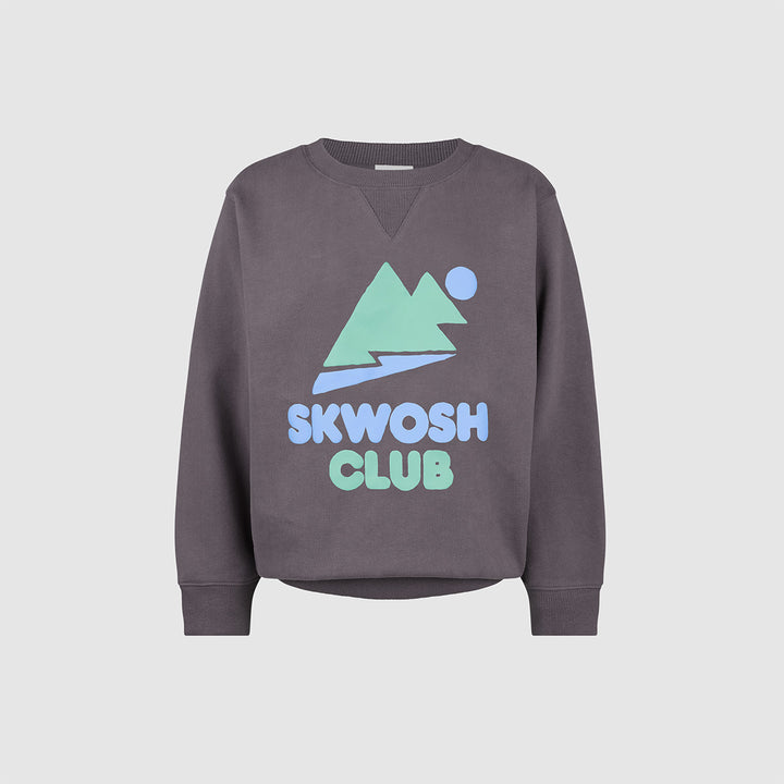 Kids Crew Neck Sweat in Charcoal