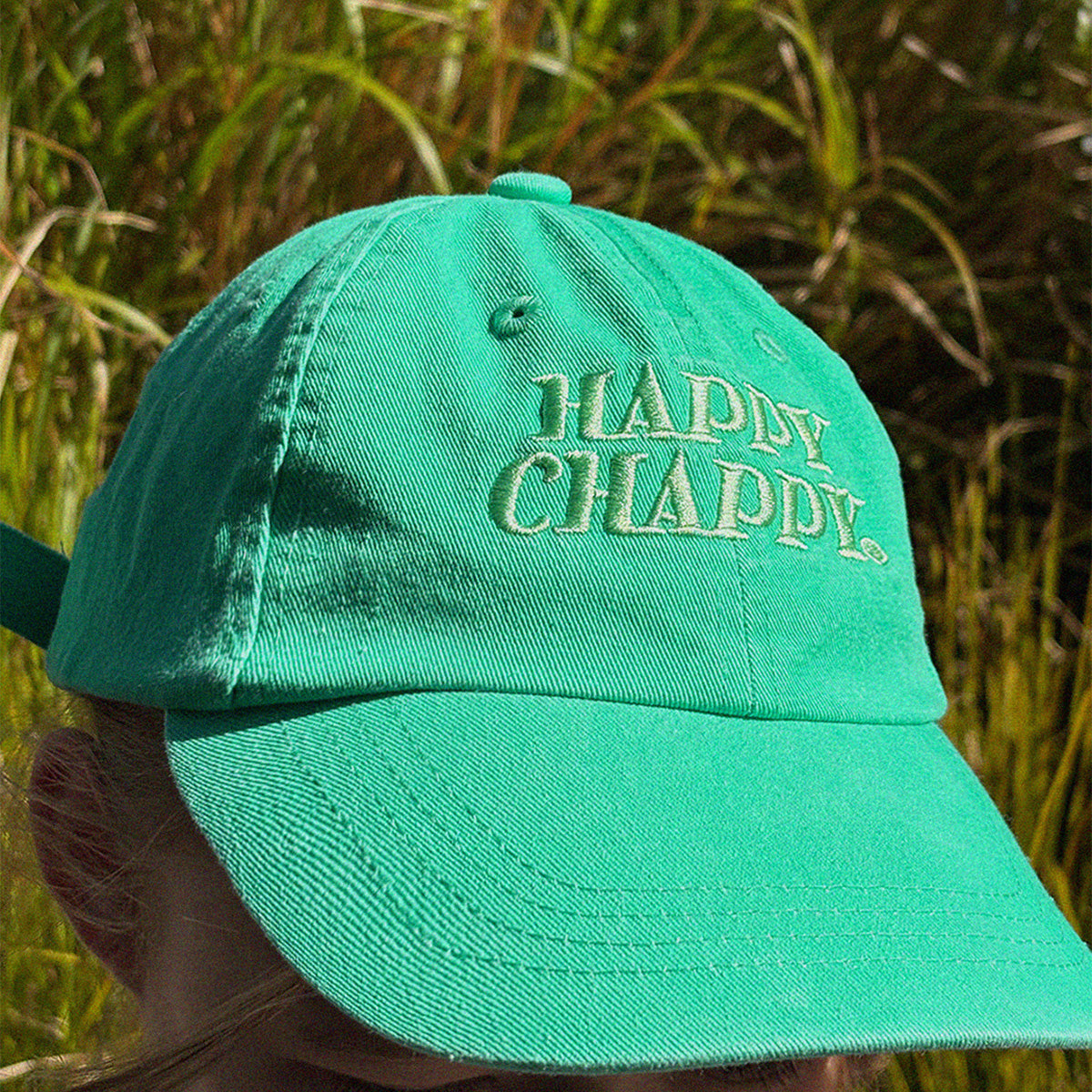 Happy Chappy Kids Cotton Cap in Green