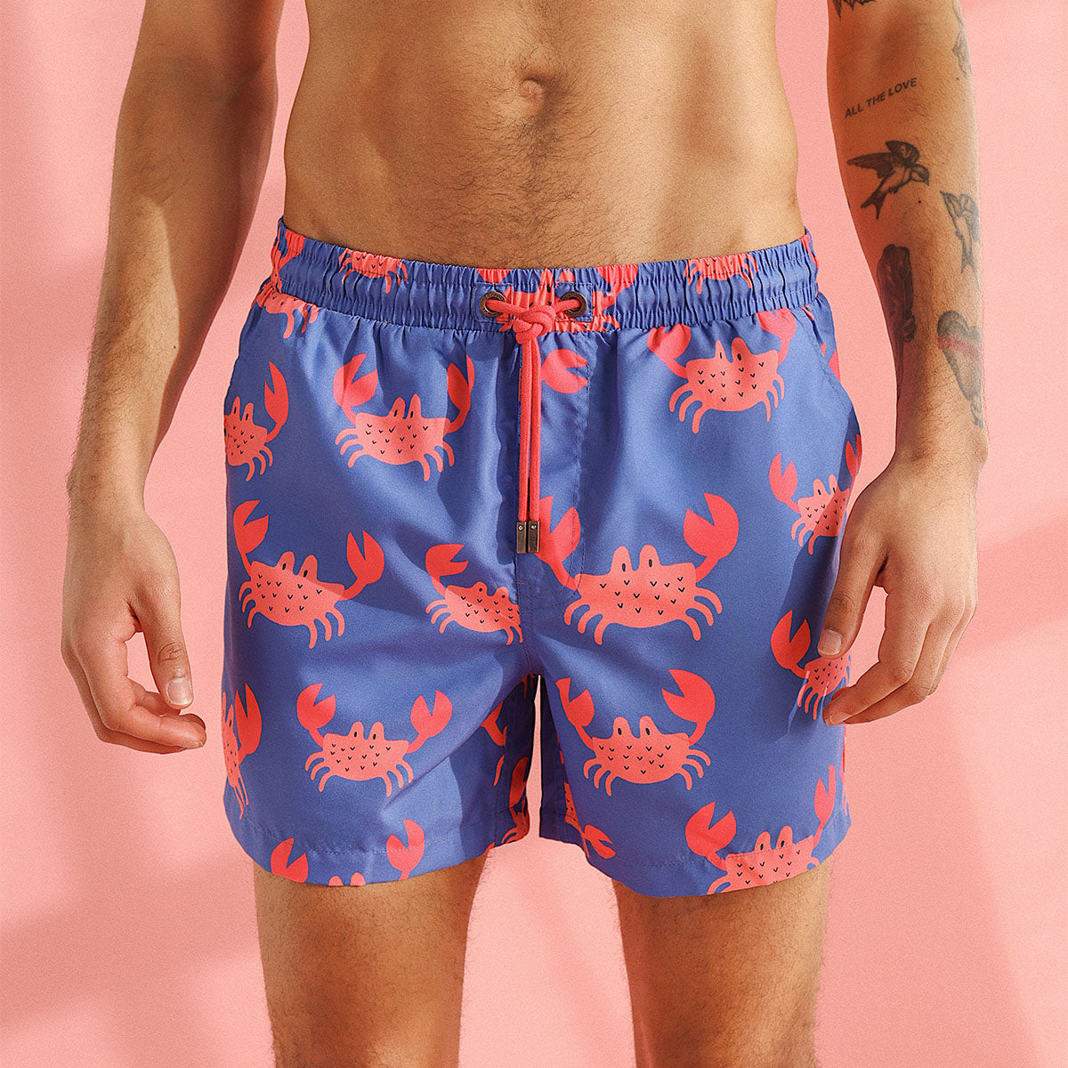 Mr Pinchy Mens Swim Shorts in Navy