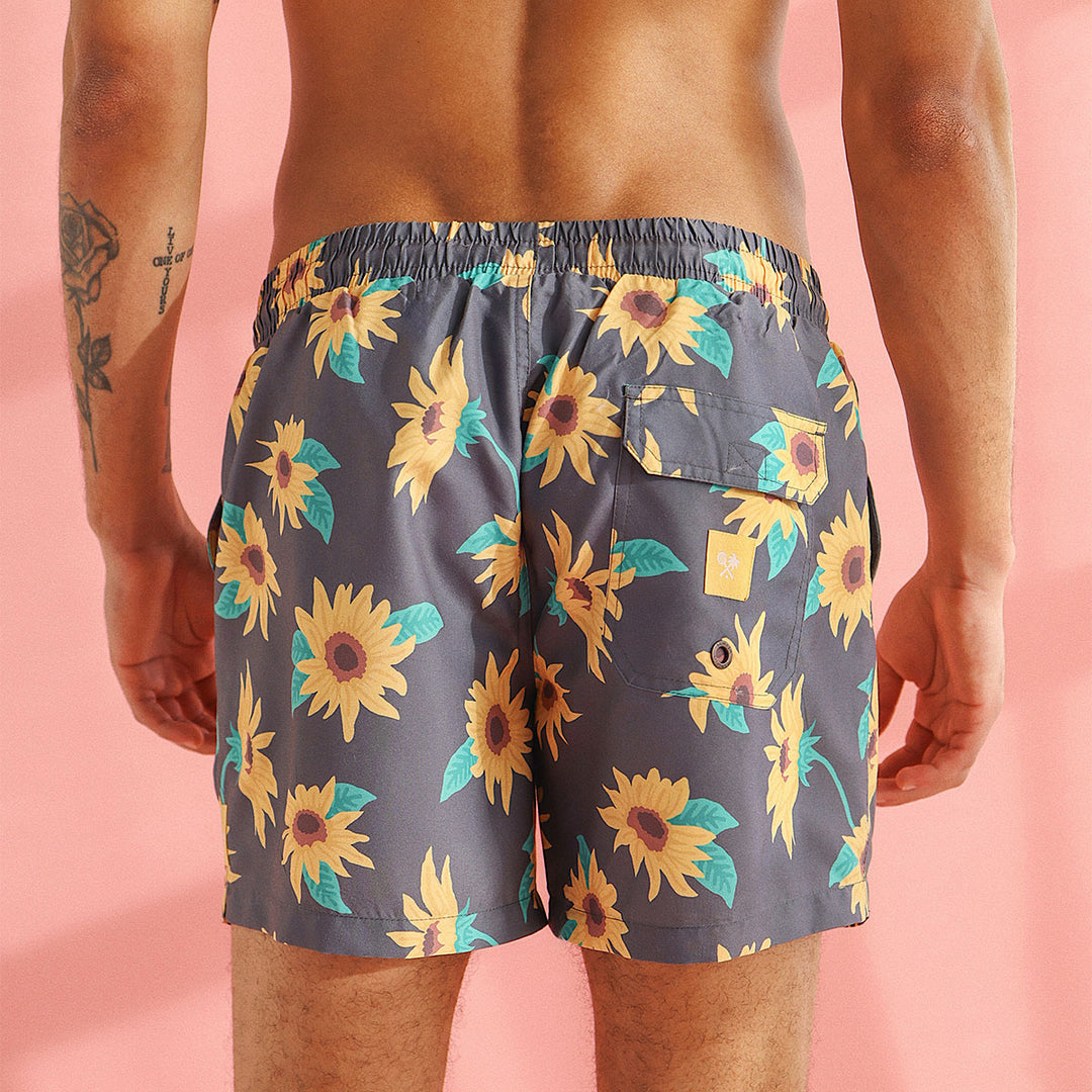 Sunny Boy Mens Swim Shorts in Charcoal